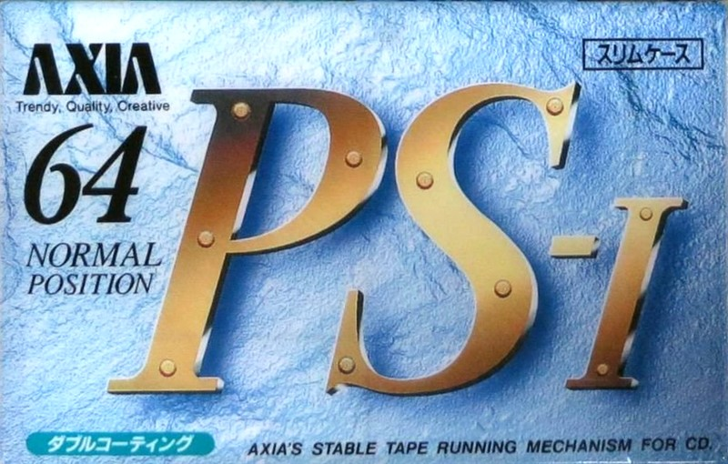 Compact Cassette AXIA PS-I / PS-1 64 "PS1 C 64" Type I Normal 1992 Japan