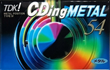 Compact Cassette TDK CDing Metal 54 "CDM-54K" Type IV Metal 1997 Japan