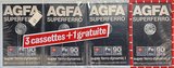 4 pack AGFA Super Ferro Dynamic I 90+6 "SUPERFERRO" Type I Normal 1979 France