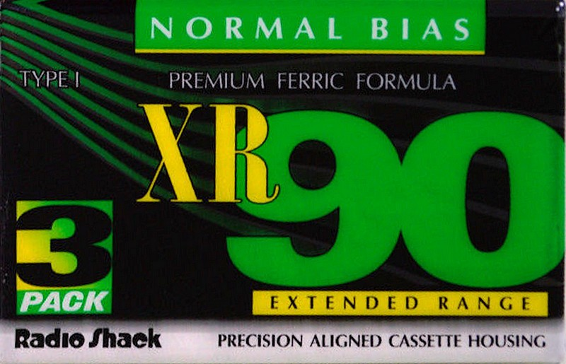 3 pack Radio Shack XR 90 "44-985" Type I Normal 1995 USA
