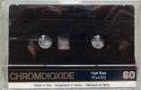 Compact Cassette Magnex 60 Type II Chrome 1983 Europe