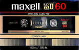 Compact Cassette Maxell UD XLII 60 Type II Chrome 1982 USA