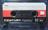 Compact Cassette Century 60 Type I Normal 1982 Hong Kong