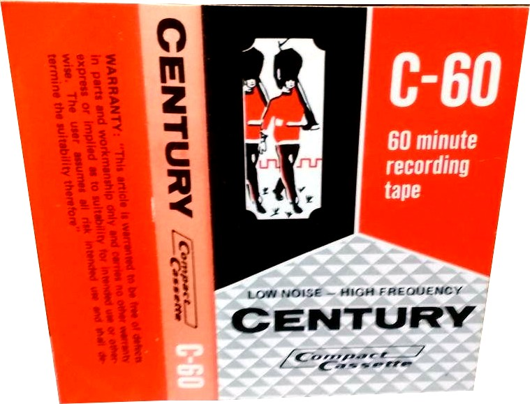 Compact Cassette Century 60 Type I Normal 1982 Hong Kong