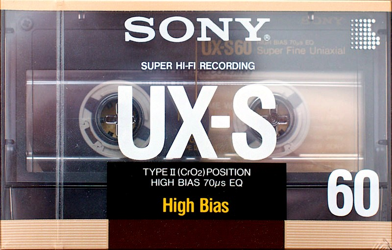 Compact Cassette Sony UX-S 60 Type II Chrome 1988 USA