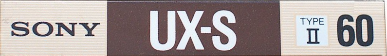Compact Cassette Sony UX-S 60 Type II Chrome 1988 USA