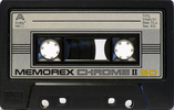 Compact Cassette Memorex Chrome II 90 Type II Chrome 1982 USA