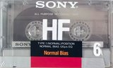 Compact Cassette Sony HF 60 Type I Normal 1988 USA