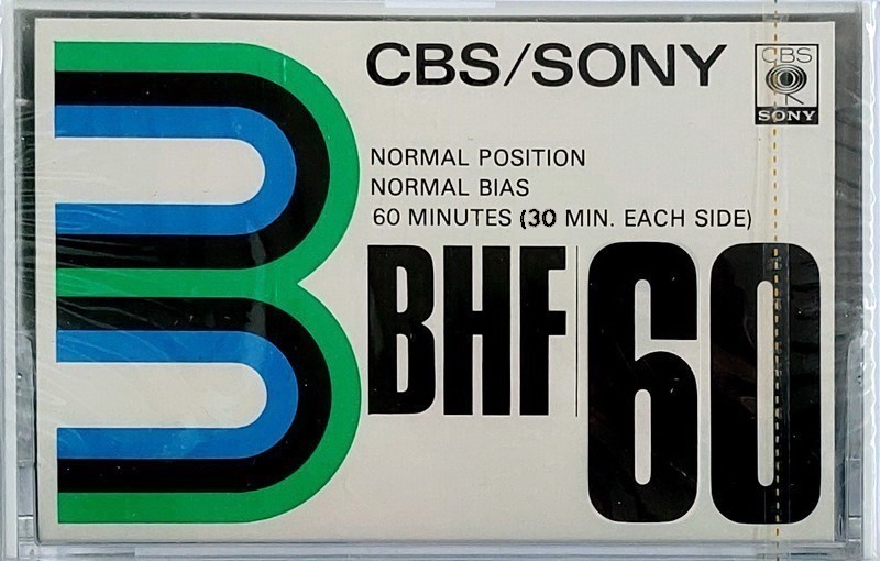 Compact Cassette CBS / Sony BHF 60 Type I Normal 1973 Japan