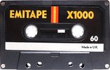 Compact Cassette EMITAPE X1000 60 Type I Normal 1974 Europe