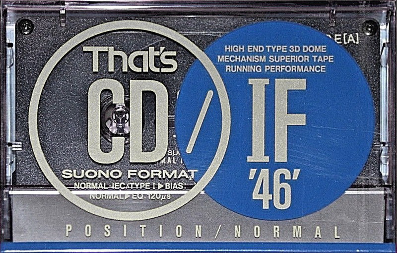 Compact Cassette Thats CD-IF 46 Type I Normal 1990 Japan
