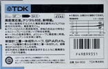 Compact Cassette TDK SA 90 "SA-90G" Type II Chrome 1988 Japan