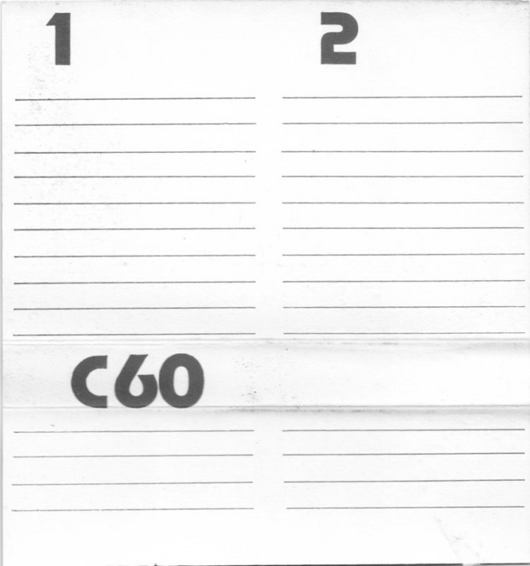 Compact Cassette No Name 60 Type I Normal 1978 Germany