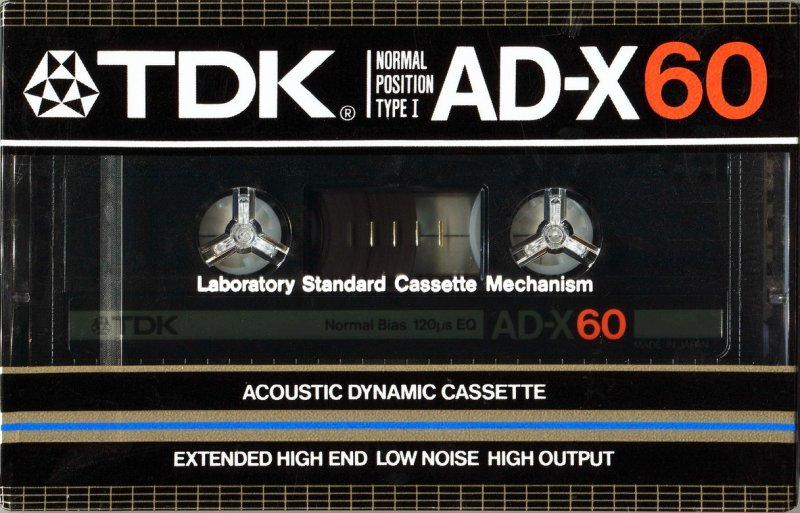 Compact Cassette TDK AD-X 60 Type I Normal 1984 Australia, Europe