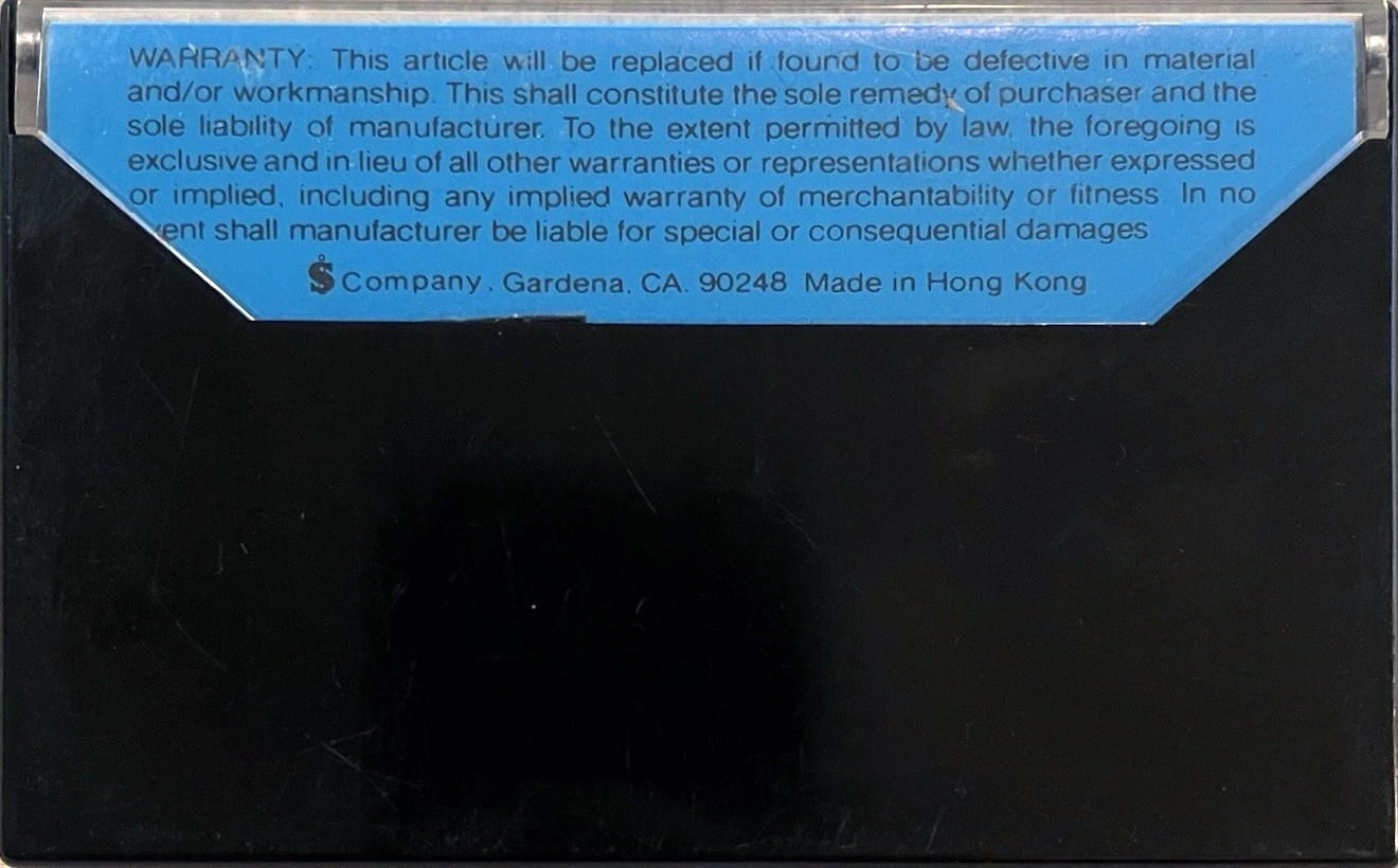 Compact Cassette Sel Sound Tech Cleaning Cassette 1983 USA