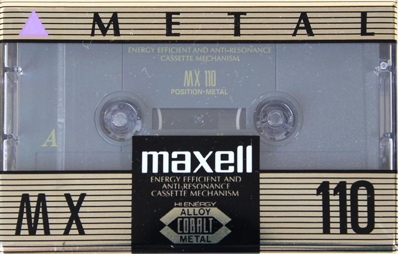 Compact Cassette Maxell MX 110 Type IV Metal 1992 North America