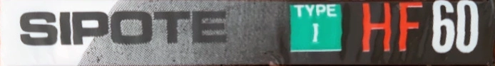 Compact Cassette Sipote HF 60 Type I Normal Europe