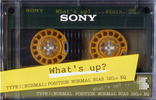 Compact Cassette Sony What`s Up? 46 "WTS 46N" Type I Normal 1985 Japan