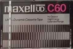 Compact Cassette Maxell UD 60 Type I Normal 1972 Worldwide