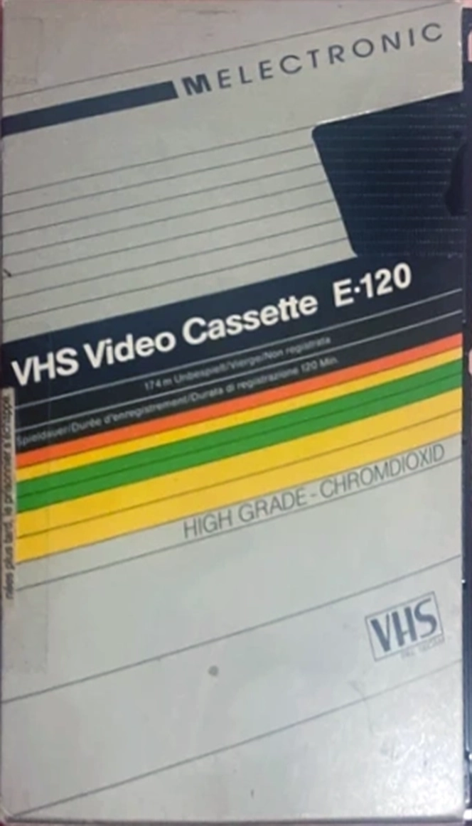 VHS, Video Home System Melectronic 120 Type II Chrome Switzerland