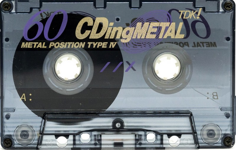 Compact Cassette TDK CDing Metal 60 "CDM-60G" Type IV Metal 1996 Japan