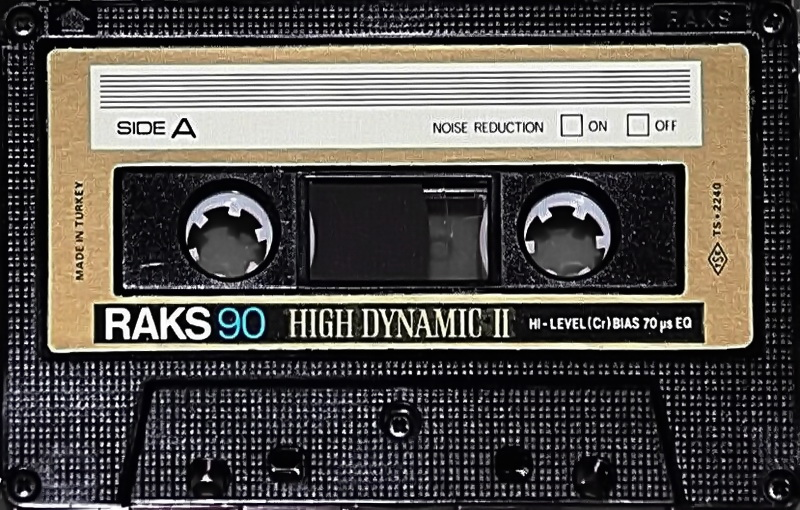 Compact Cassette RAKS High Dynamic II 90 Type II Chrome 1978 Europe
