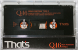 Compact Cassette Thats Q 46 Type II Chrome 1987 Japan