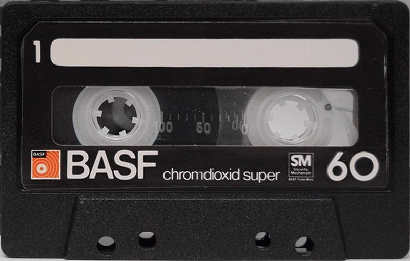 Compact Cassette BASF Chromdioxid Super 60 Type II Chrome 1977 Europe