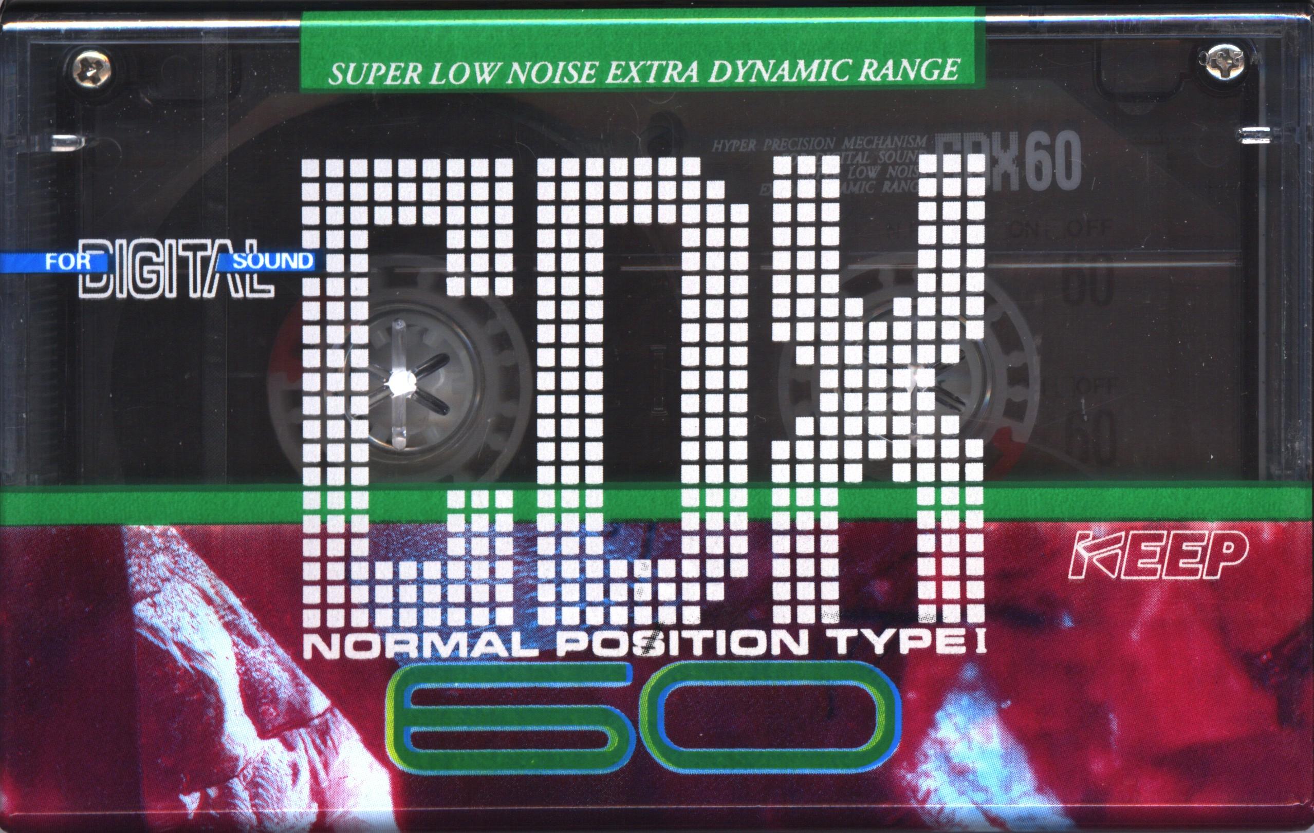 Compact Cassette KEEP CDX 60 Type I Normal 1990 Japan