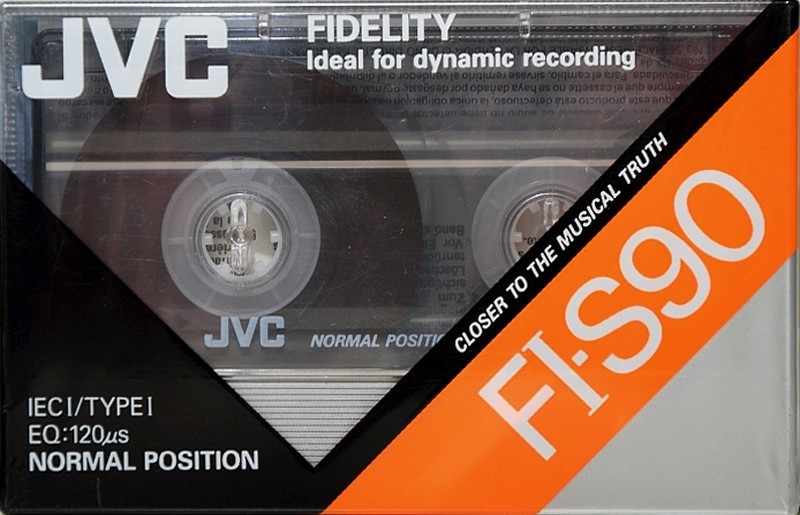 Compact Cassette JVC FI-S 90 "F1-S90E" Type I Normal 1990 North America