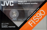 Compact Cassette JVC FI-S 90 "F1-S90E" Type I Normal 1990 North America