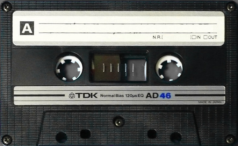 Compact Cassette TDK AD 46 Type I Normal 1982 Japan