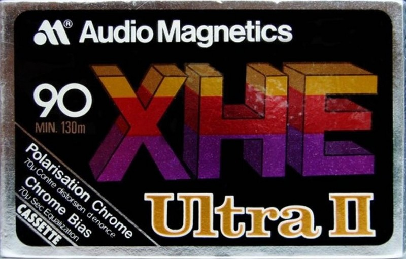 Compact Cassette Audio Magnetics XHE Ultra II 90 Type II Chrome 1979 Canada