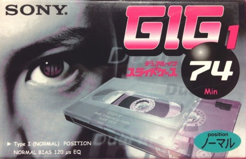 Compact Cassette Sony GIG-1 74 "C-74GIG1E" Type I Normal 1999 Japan