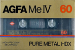 Compact Cassette AGFA Pure Metal HDX 60 "Me IV" Type IV Metal 1982 Europe