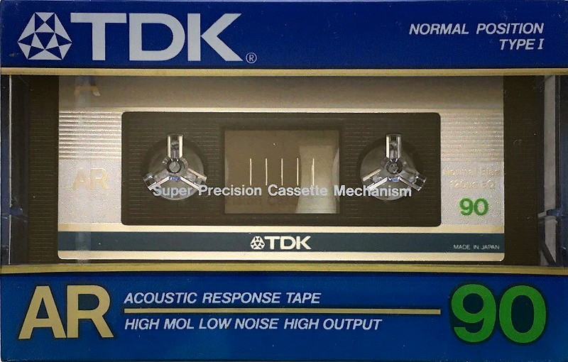 Compact Cassette TDK AR 90 "AR-90F" Type I Normal 1985 Japan