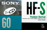 Compact Cassette Sony HF-S 60 Type I Normal 1990 Europe