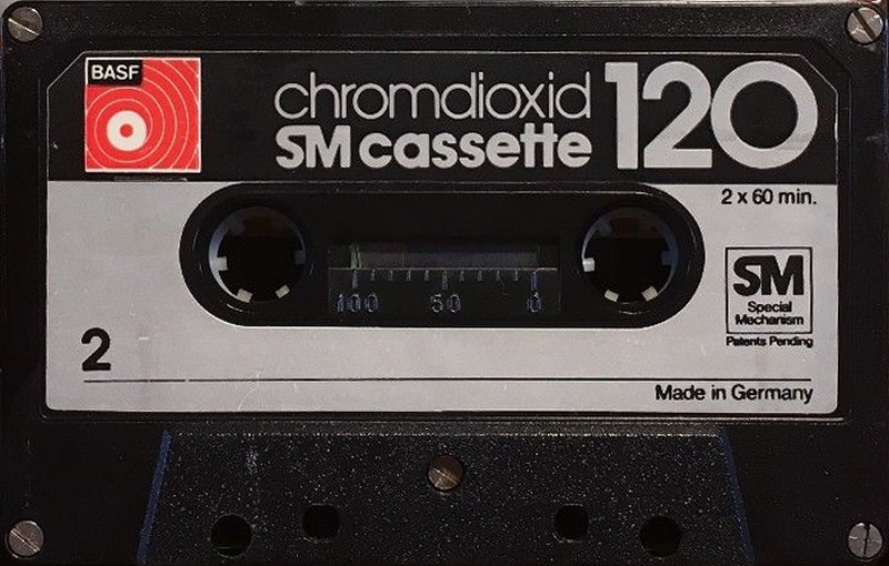 Compact Cassette BASF Chromdioxid 120 Type II Chrome 1976 Europe