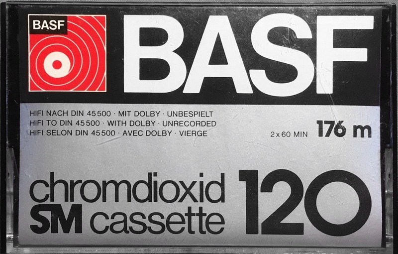 Compact Cassette BASF Chromdioxid 120 Type II Chrome 1976 Europe