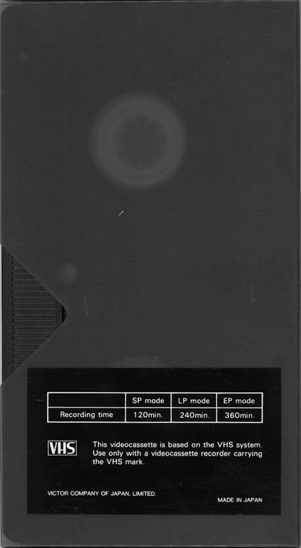 VHS, Video Home System JVC Super HG 120 Type I Normal USA