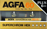 Compact Cassette AGFA Superchrom HDX 60+6 Type II Chrome 1985 Europe
