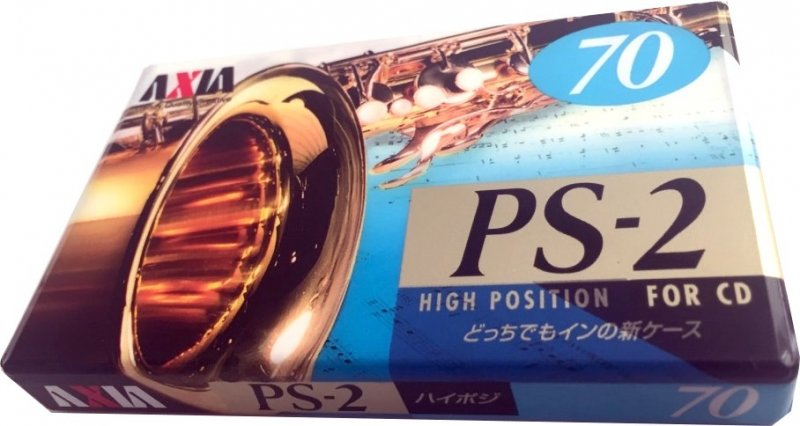 Compact Cassette AXIA PS-II / PS-2 70 "PS2H 70" Type II Chrome 1996 Japan