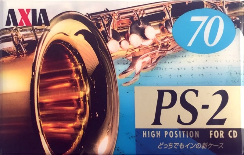 Compact Cassette AXIA PS-II / PS-2 70 "PS2H 70" Type II Chrome 1996 Japan