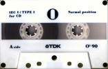 Compact Cassette TDK Optima 90 "O1" Type I Normal 1997 Europe