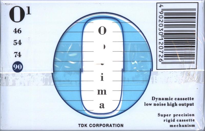 Compact Cassette TDK Optima 90 "O1" Type I Normal 1997 Europe