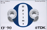Compact Cassette TDK Optima 90 "O1" Type I Normal 1997 Europe