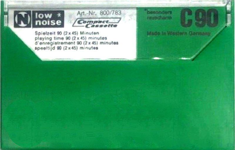 Compact Cassette Neckermann 90 "№ 800/783" Type I Normal 1975 Europe