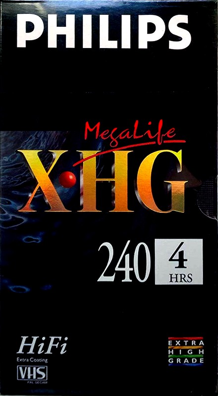 VHS, Video Home System Philips X-HG 240 Type I Normal 1998 Europe