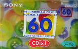 Compact Cassette Sony CDix I 60 "C-60CDX1F" Type I Normal 1998 Japan