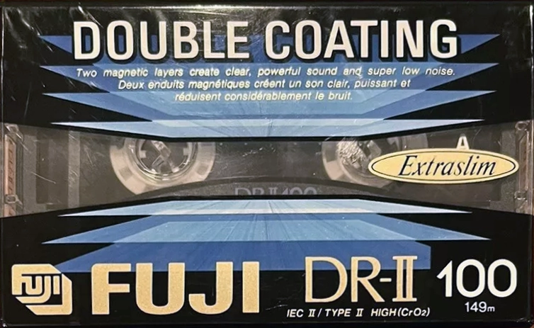 Compact Cassette Fuji DR-II 100 Type II Chrome 1993 North America